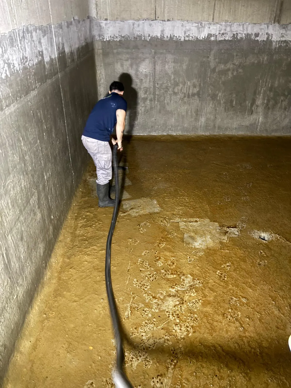 Proceso de higienización de depósito de agua